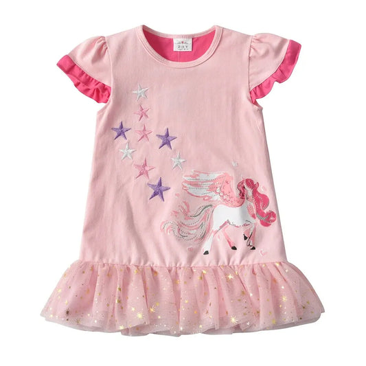 Unicorn Star Appliqued T Shirt