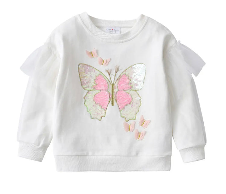 Sequined Butterfly Sweatshirt