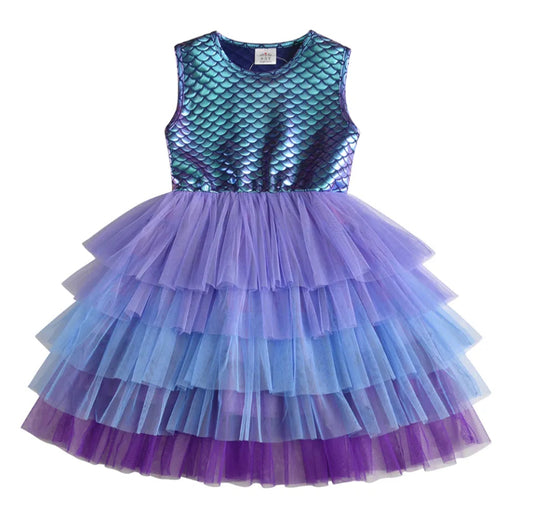 Mermaid Purple Dress