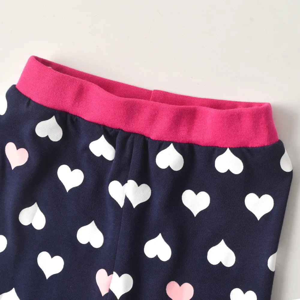 Heart Shape Print Pants Trouser