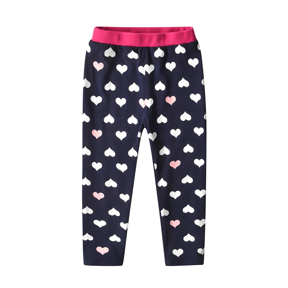 Heart Shape Print Pants Trouser